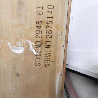 Heavy Wooden Shelf, 2 Shelves, Holes for Electronics