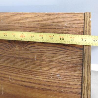 Small Brown Wood Laminate Shelf 10" x 22" x 40"