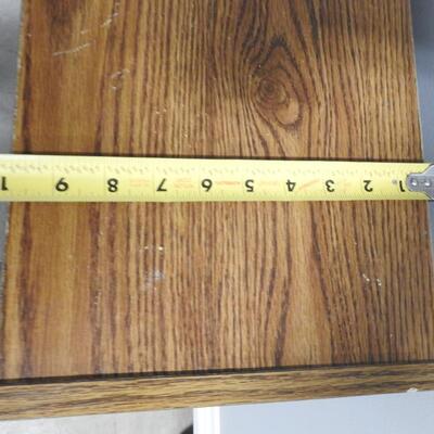 Small Brown Wood Laminate Shelf 10" x 22" x 40"
