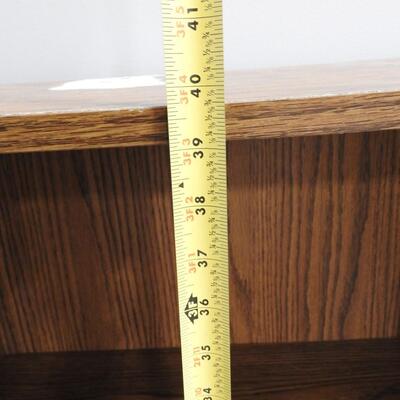 Small Brown Wood Laminate Shelf 10" x 22" x 40"