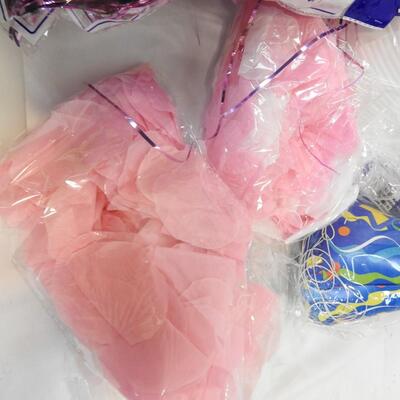Party Supplies Foil Shreds, Party Hats,Flower Pedals, Styrofoam Plates: OPENED