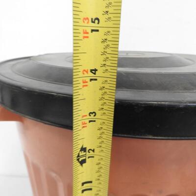 Home Improvement Lot: Trashcan w/Lid, Power Strip, Giant Flyswatters, Wood Glue