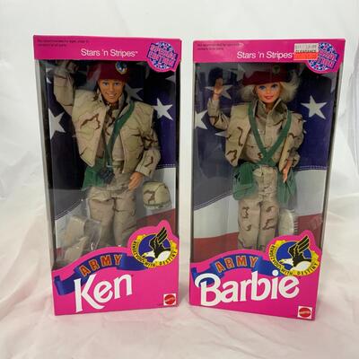 -26- Army Barbie & Ken (1992) | Stars â€˜n Stripes | Special Edition