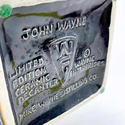 18â€ JOHN WAYNE CERAMIC WHISKEY DECANTER - LIMITED EDITION MIKE WAYNE ORIGINALS
