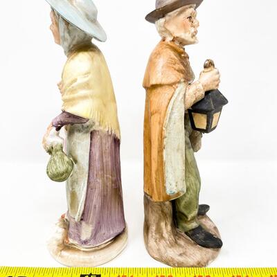8â€ NORLEANS OLD MAN & WOMAN VINTAGE FIGURINES