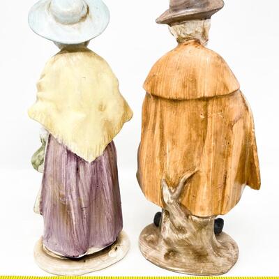 8â€ NORLEANS OLD MAN & WOMAN VINTAGE FIGURINES
