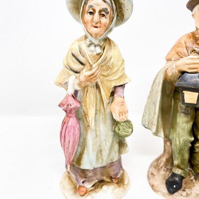 8â€ NORLEANS OLD MAN & WOMAN VINTAGE FIGURINES