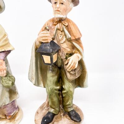 8â€ NORLEANS OLD MAN & WOMAN VINTAGE FIGURINES