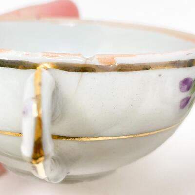 VINTAGE MINI FLORAL & GOLD TEACUP & SAUCER SET (6 EACH)