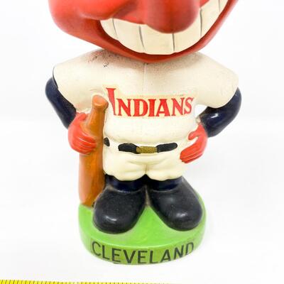 1962 7â€ CLEVELAND INDIANS BASEBALL BOBBLEHEAD