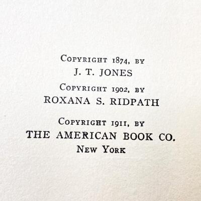 1911 â€œRIDPATHâ€™S HISTORY OF THE UNITED STATESâ€ - 4 VOLUMES