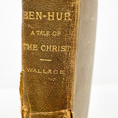1880 â€œBEN-HUR: A TALE OF THE CHRISTâ€ BY LEW WALLACE HARDBACK BOOK