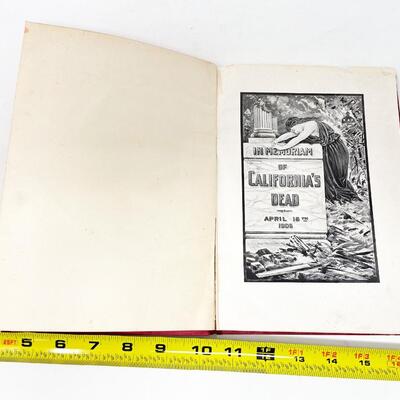 1908 â€œSAN FRANCISCOâ€™S HORROR OF EARTHQUAKE AND FIREâ€ HARDBACK BOOK