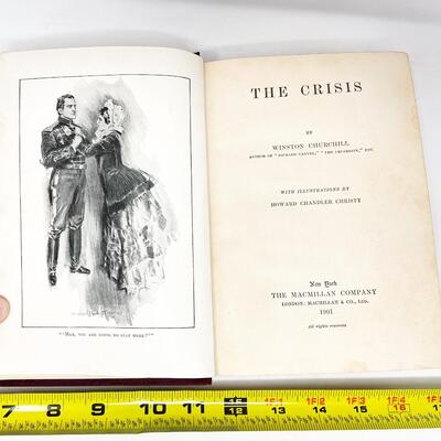 1901 â€œTHE CRISISâ€ BY WINSTON CHURCHILL HARDBACK BOOK