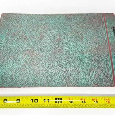 VINTAGE TEAL EMBOSSED PHOTOGRAPH ALBUM