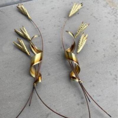 Vintage Wall Hanging Wheat Stalks
