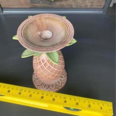 Brass pineapple candle stand