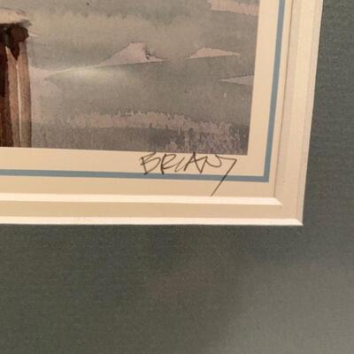 Framed artist Proof by Peter Briant - A