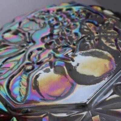 Vintage carnival  glass catchall