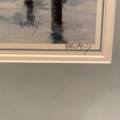 Framed artist proof by Peter Briant - B
