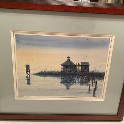 Framed artist proof by Peter Briant - B