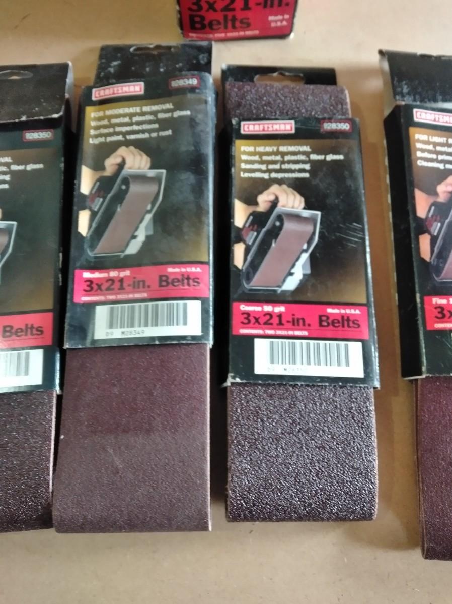 LOT 206 NEW CRAFTSMAN BELT SANDER SANDPAPER