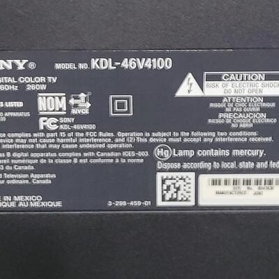 Good working 46" Sony LCD T.V.