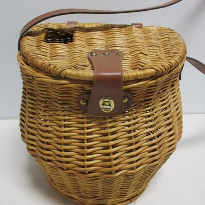 Wicker Fishing Basket