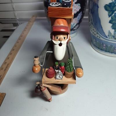 Wooden 9in tall Salesman