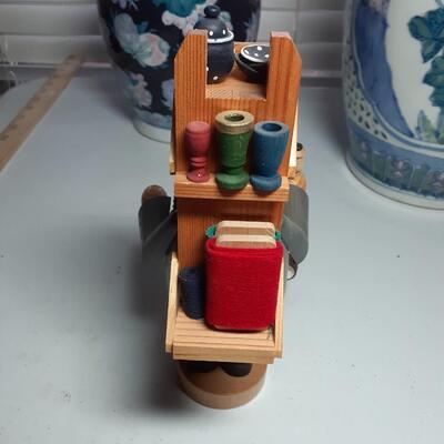 Wooden 9in tall Salesman