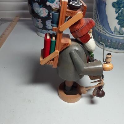 Wooden 9in tall Salesman