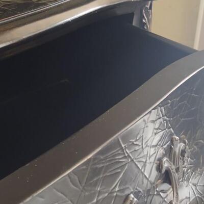 Black Detailed Bombay Chest