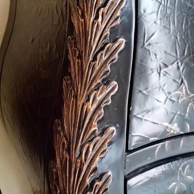 Black Detailed Bombay Chest