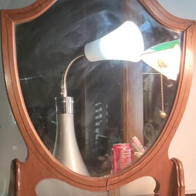Antique Karpen standalone mirror