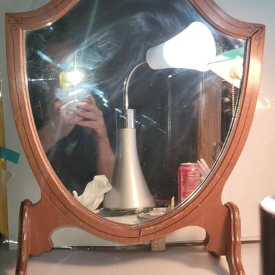Antique Karpen standalone mirror