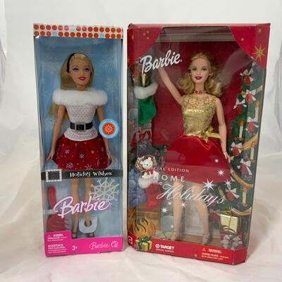 -39- Home for the Holidays Barbie (2001) | Holiday Wishes Barbie (2007)
