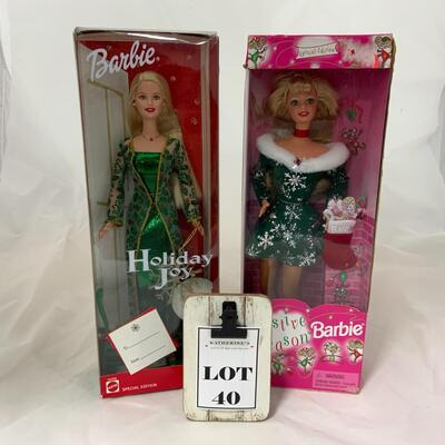 -40- Holiday Joy Barbie (2003) | Festive Season Barbie (1997)