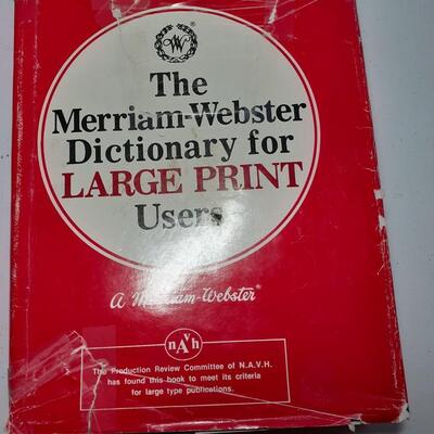 1977 websters large print dictionary