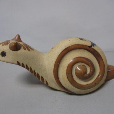 Ceramic Outdoor Snail Decor