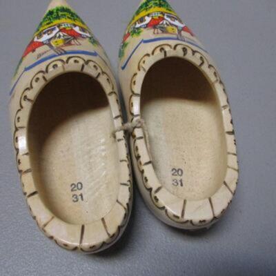 Holland Wooden Clogs - Hand Carved & Painted