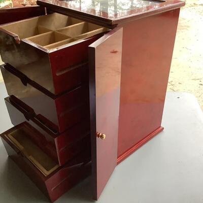 Jewelry box with 4 drawers