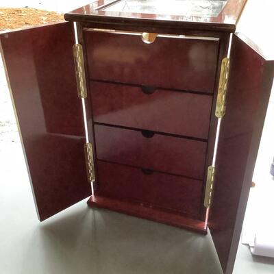 Jewelry box with 4 drawers