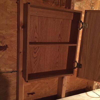 Shop cabinet or medicine cabinet with mirror