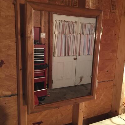 Shop cabinet or medicine cabinet with mirror