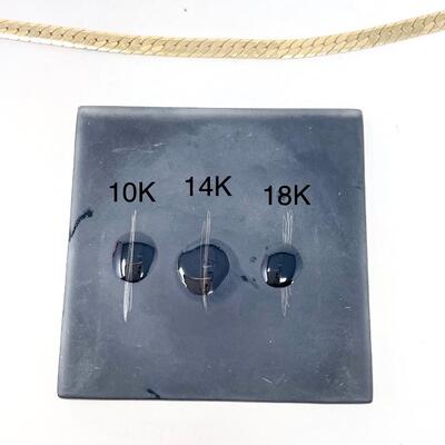 ITALY 14K GOLD OMEGA NECKLACE