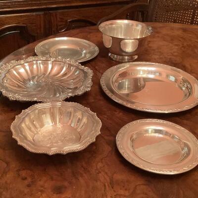 Silver/silver plate dishes