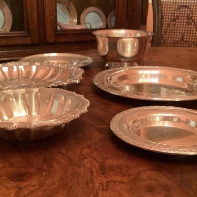 Silver/silver plate dishes