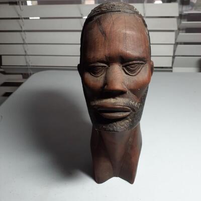 10in tall wooden African man