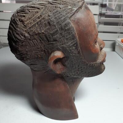 10in tall wooden African man