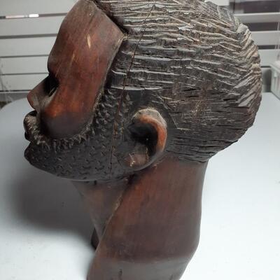 10in tall wooden African man